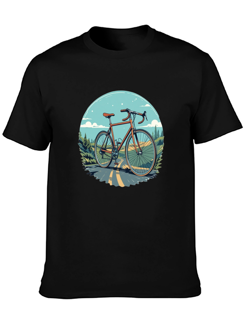 Cycling T-Shirt - Graphic Bike Design