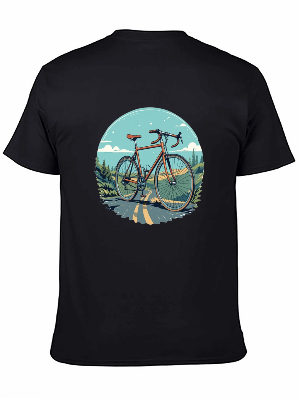 Cycling T-Shirt - Graphic Bike Design