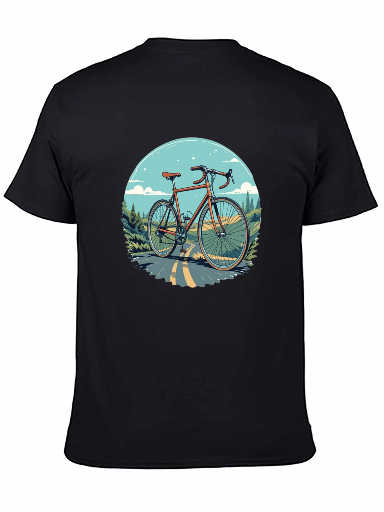Cycling T-Shirt - Graphic Bike Design