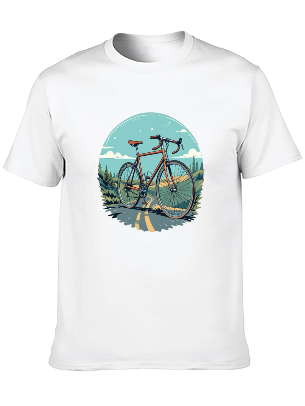 Cycling T-Shirt - Graphic Bike Design