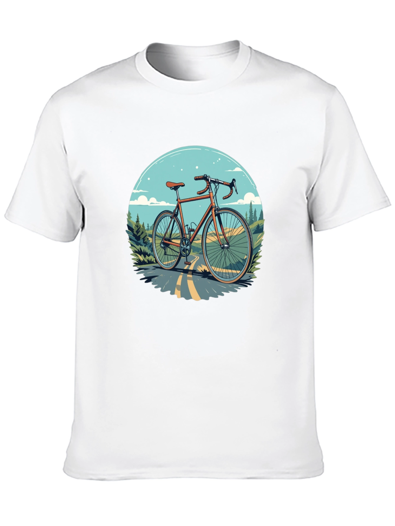 Cycling T-Shirt - Graphic Bike Design
