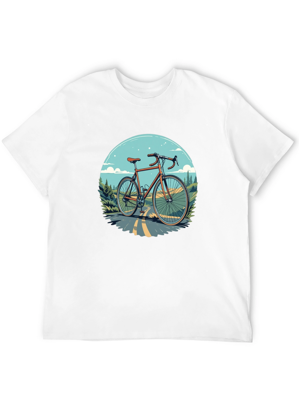 Cycling T-Shirt - Graphic Bike Design