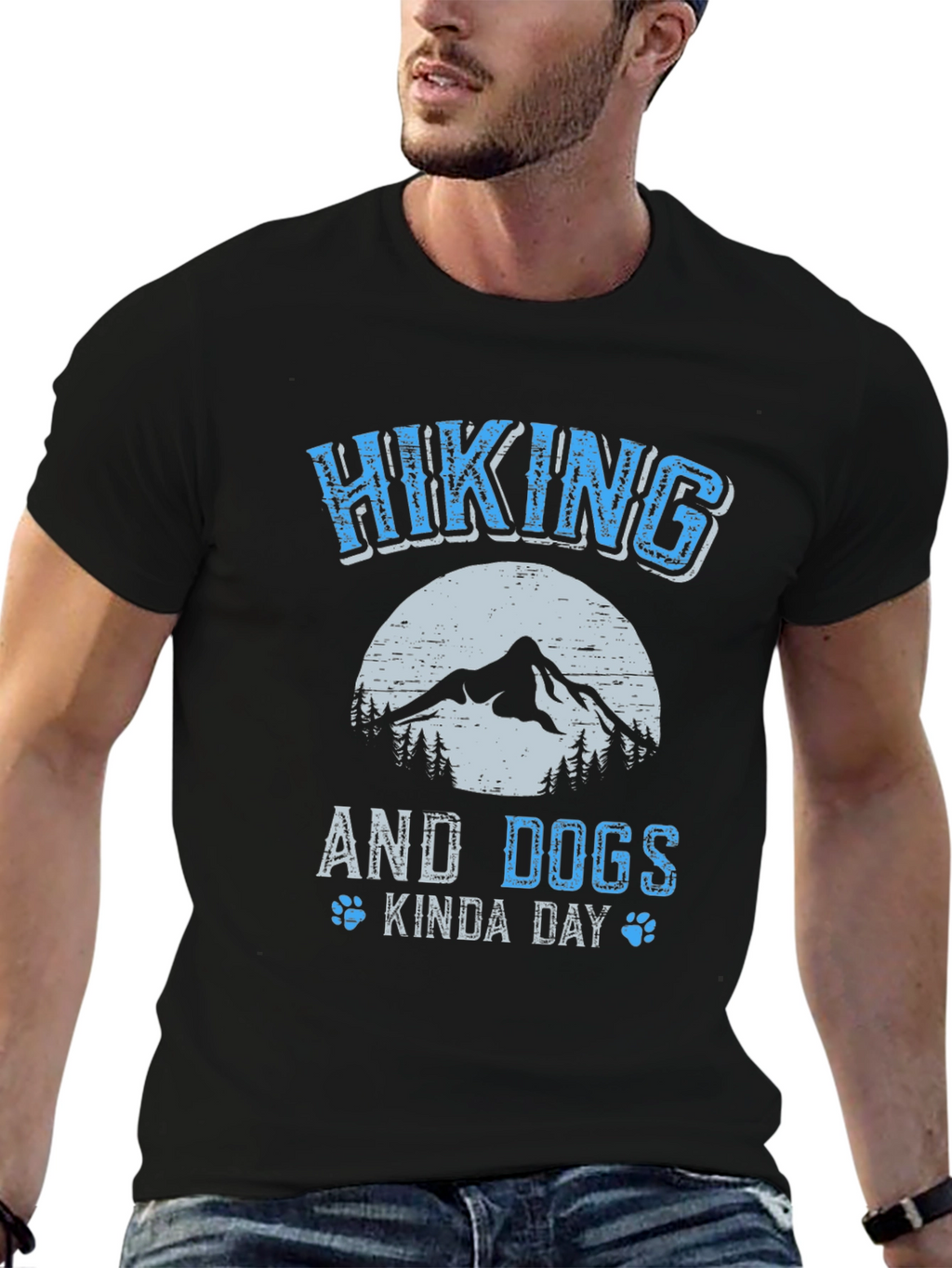 Hiking and Dogs Kinda Day T-Shirt