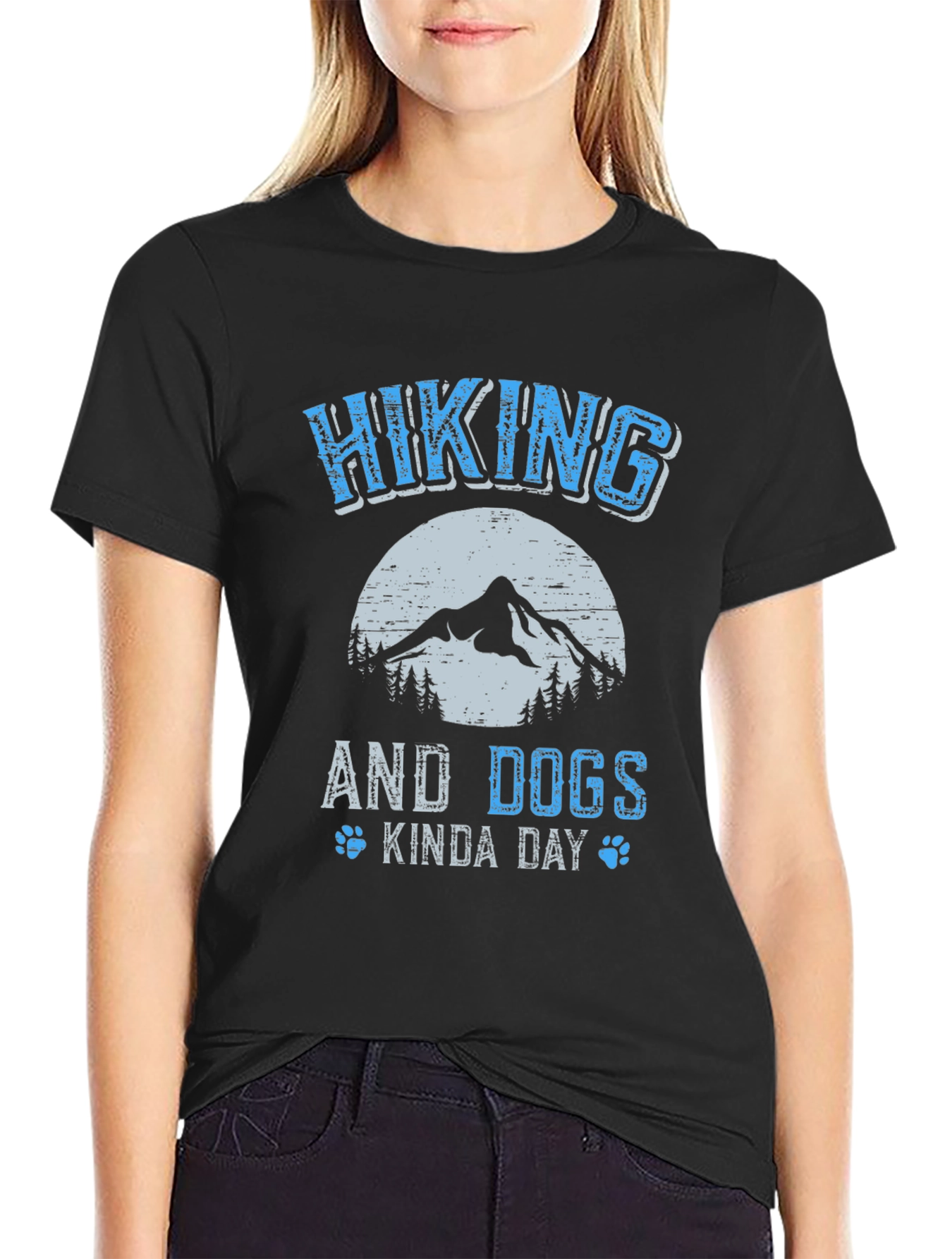 Hiking and Dogs Kinda Day T-Shirt