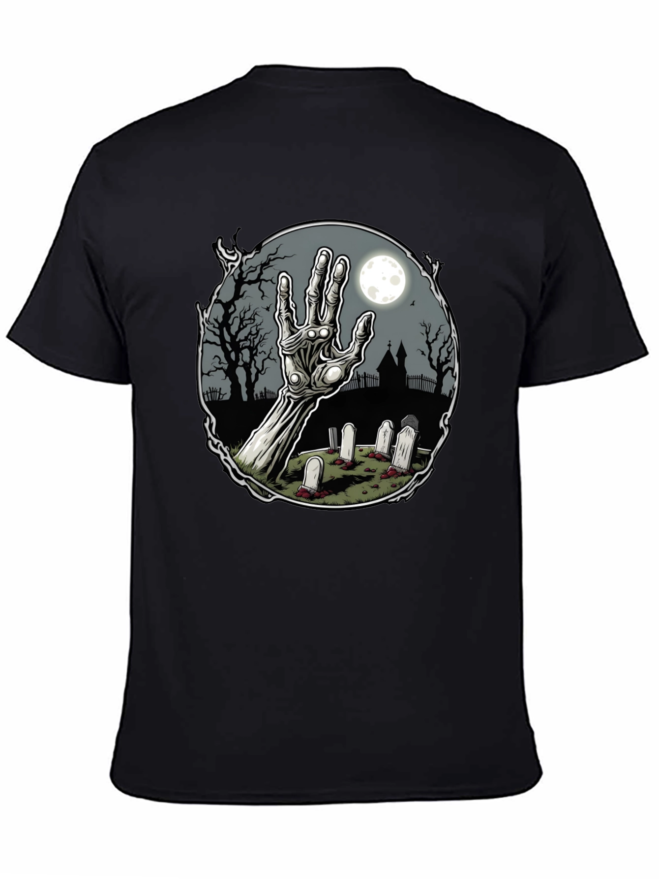 Zombie Hand Rising T-Shirt - Halloween Graphic Tee