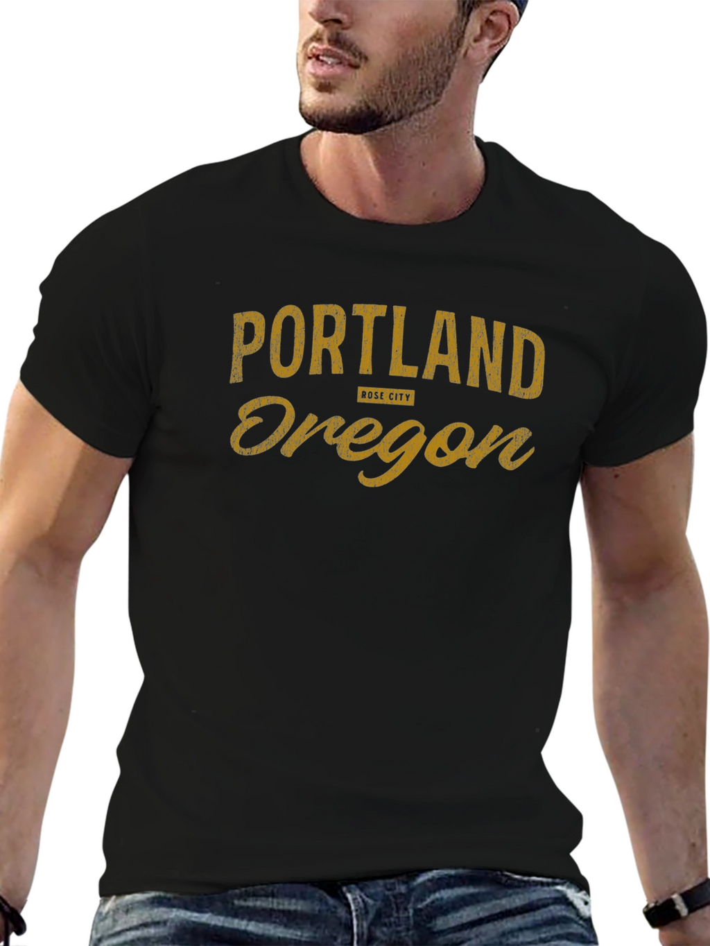 Portland Oregon Black T-Shirt