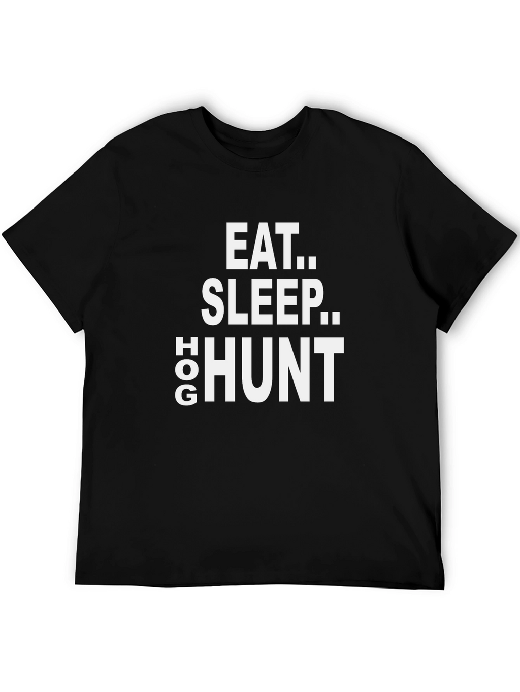 Eat Sleep Hog Hunt Black Graphic Tee