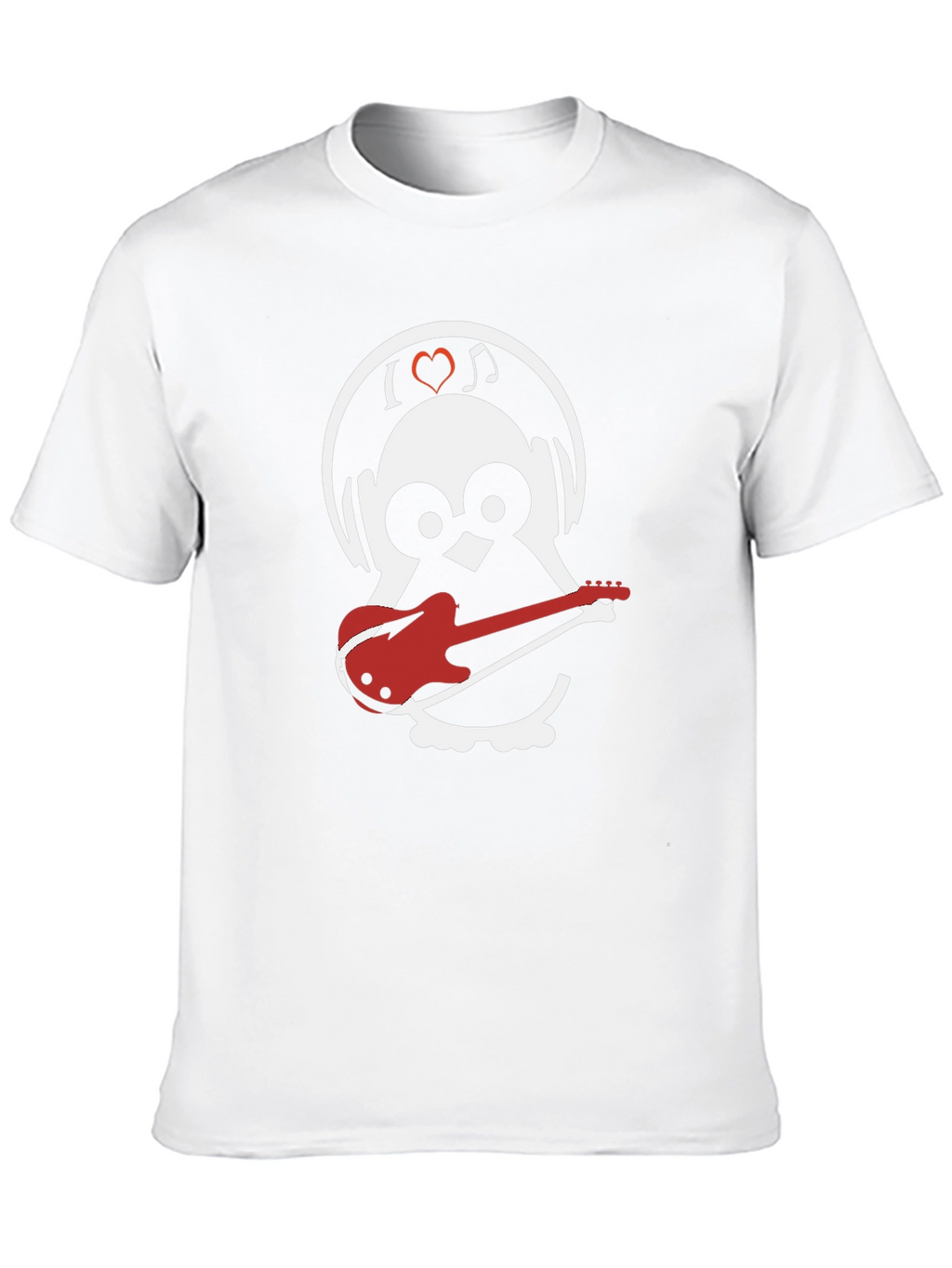 Music Loving Owl Graphic Tee - Black