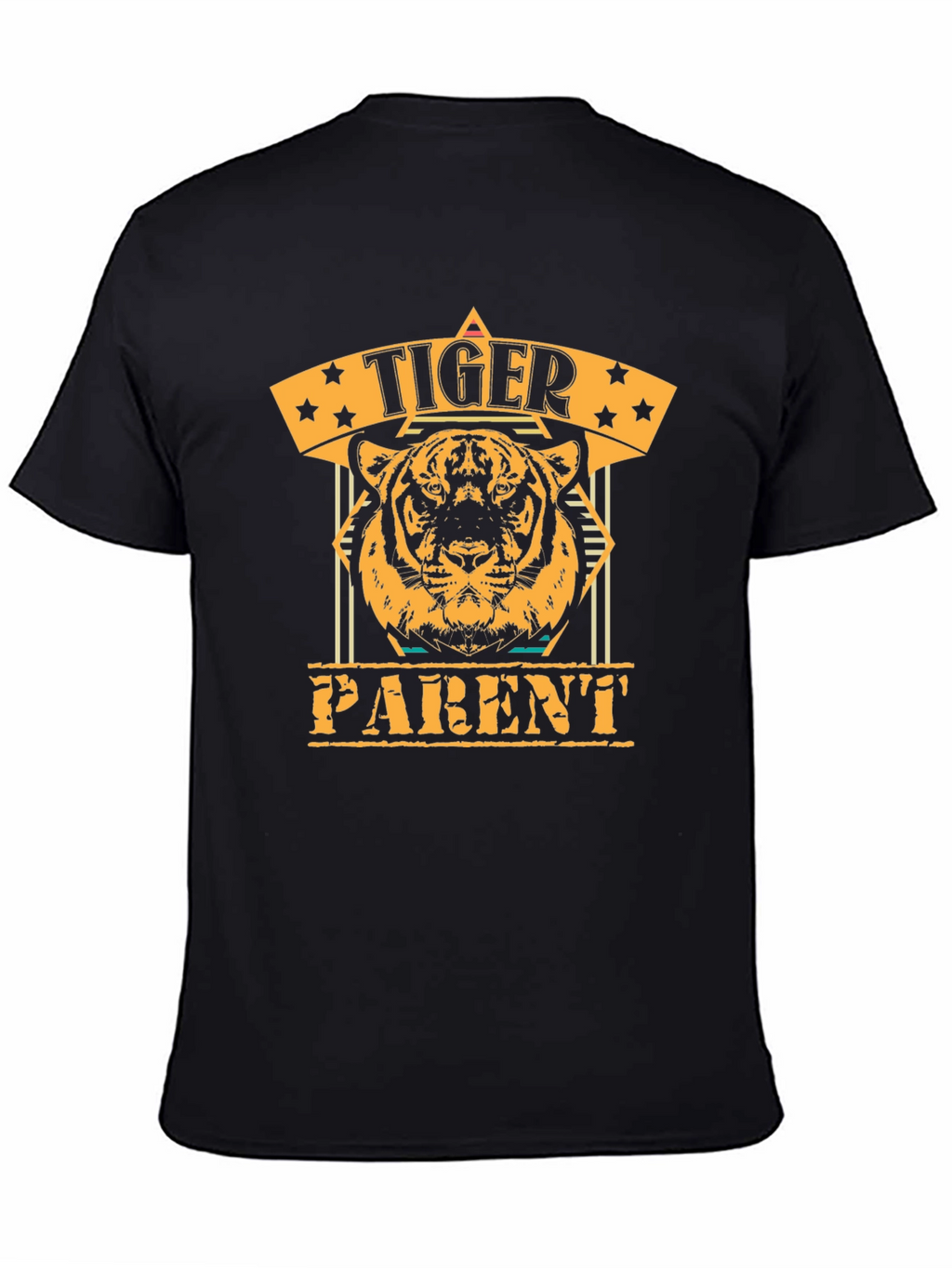 Tiger Parent Graphic T-Shirt - Black