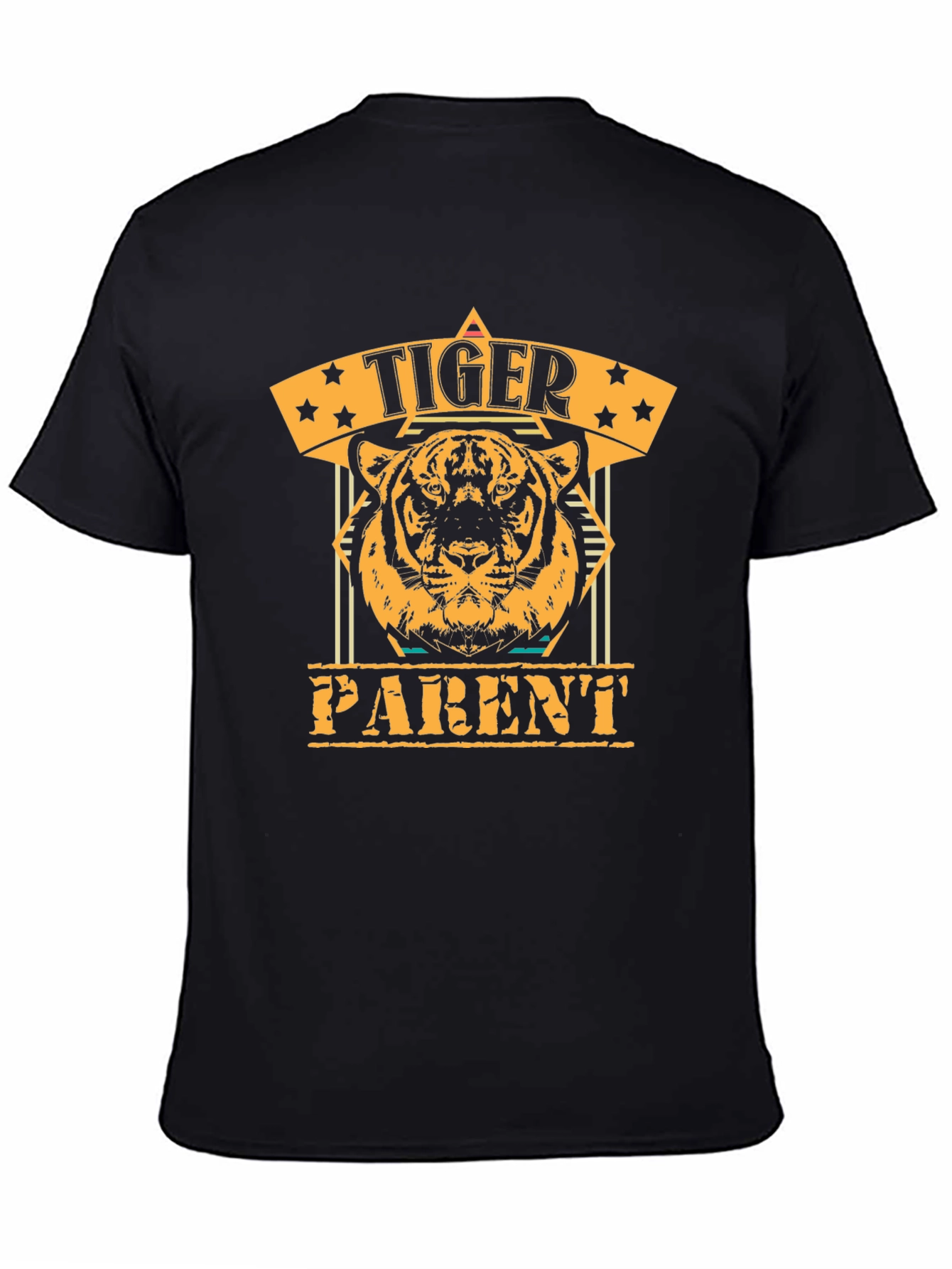 Tiger Parent Graphic T-Shirt - Black