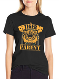 Tiger Parent Graphic T-Shirt - Black