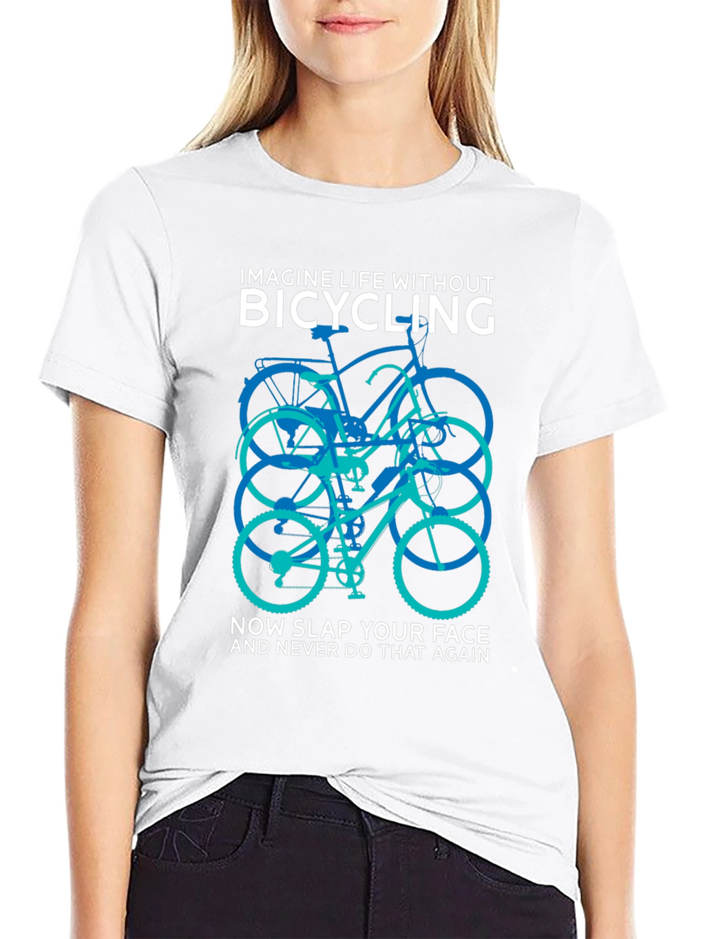 Bicycling Graphic T-Shirt - Imagine Life Without It