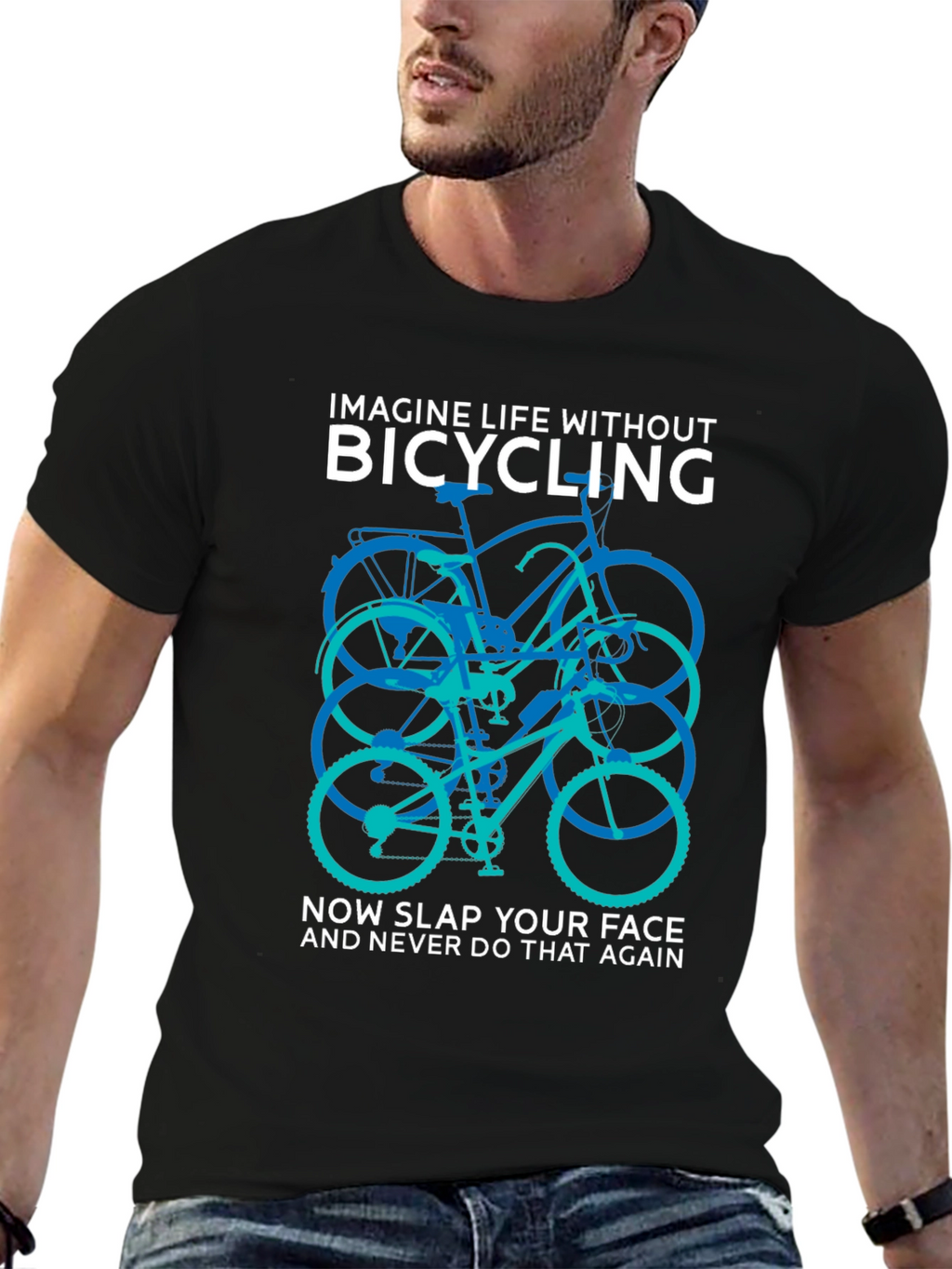 Bicycling Graphic T-Shirt - Imagine Life Without It