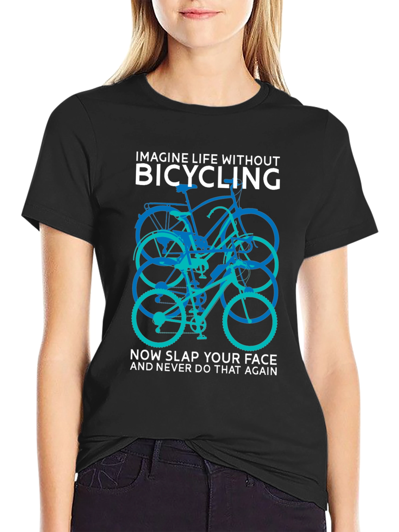 Bicycling Graphic T-Shirt - Imagine Life Without It