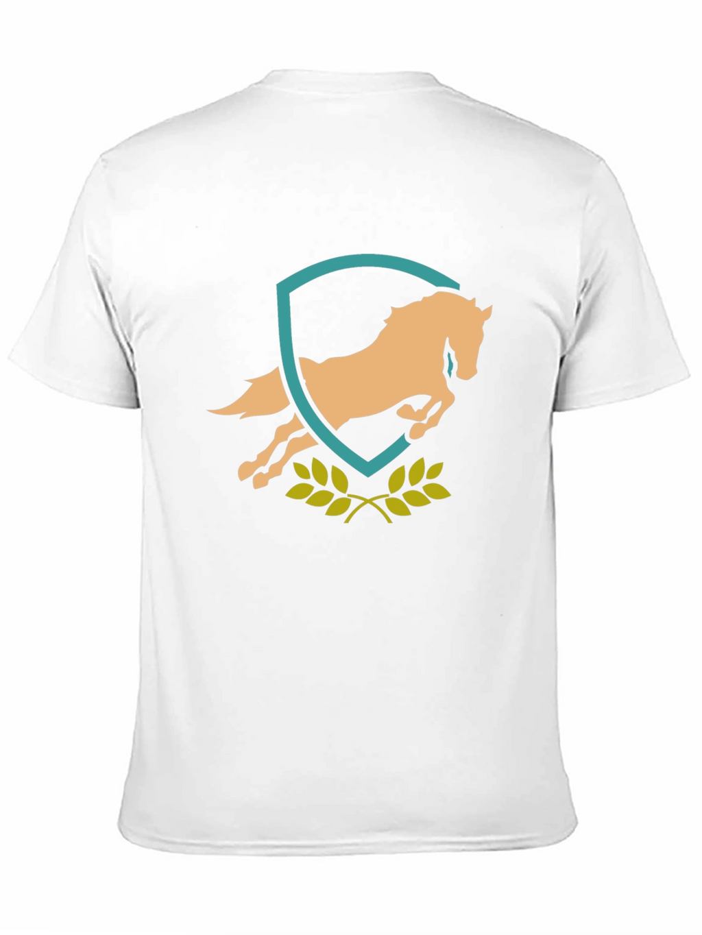 Equestrian Horse Crest Graphic Tee - Black
