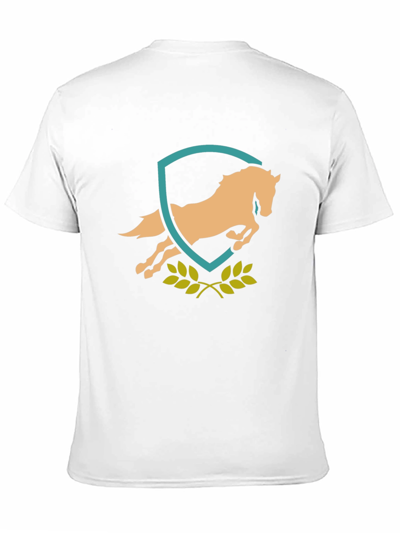 Equestrian Horse Crest Graphic Tee - Black