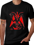 Baphomet Graphic Tee - Black Occult Shirt