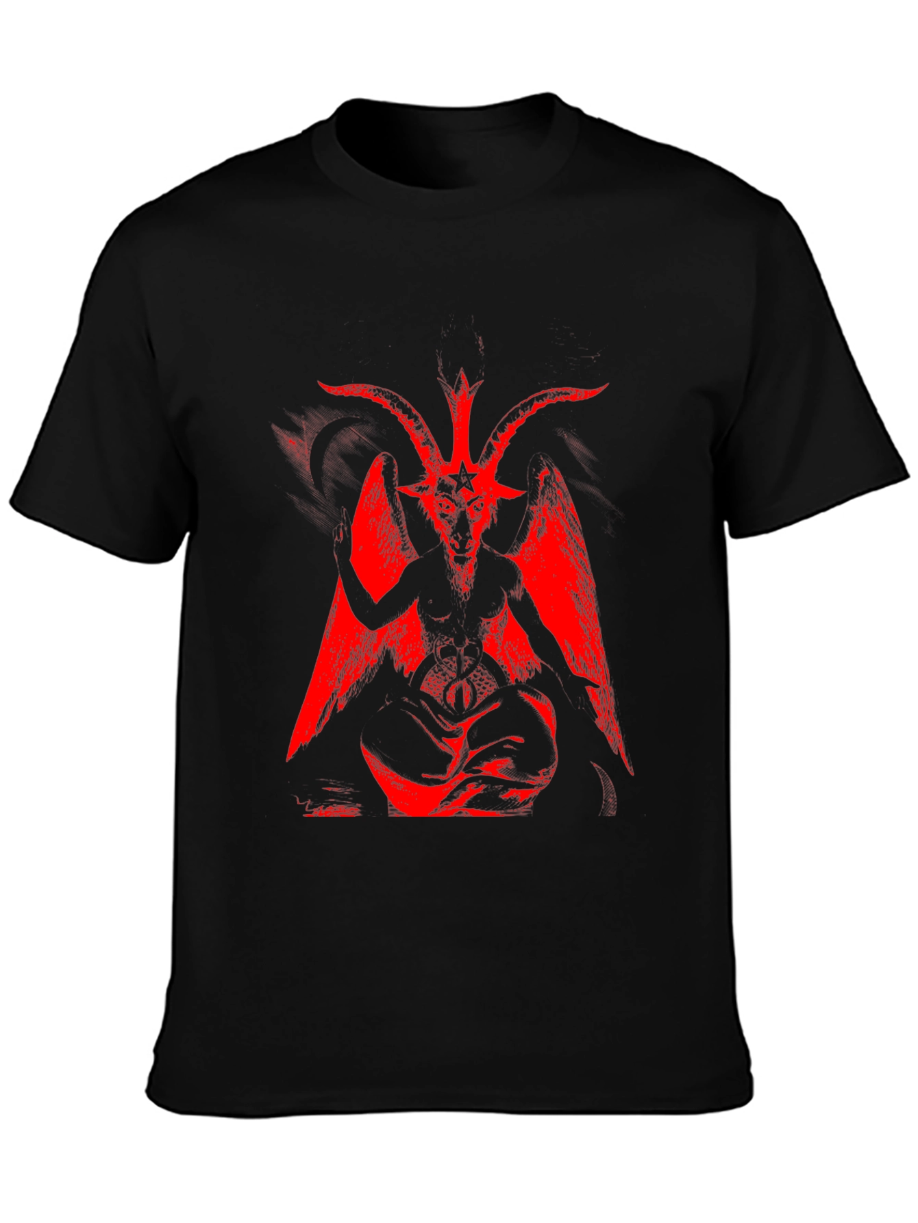 Baphomet Graphic Tee - Black Occult Shirt
