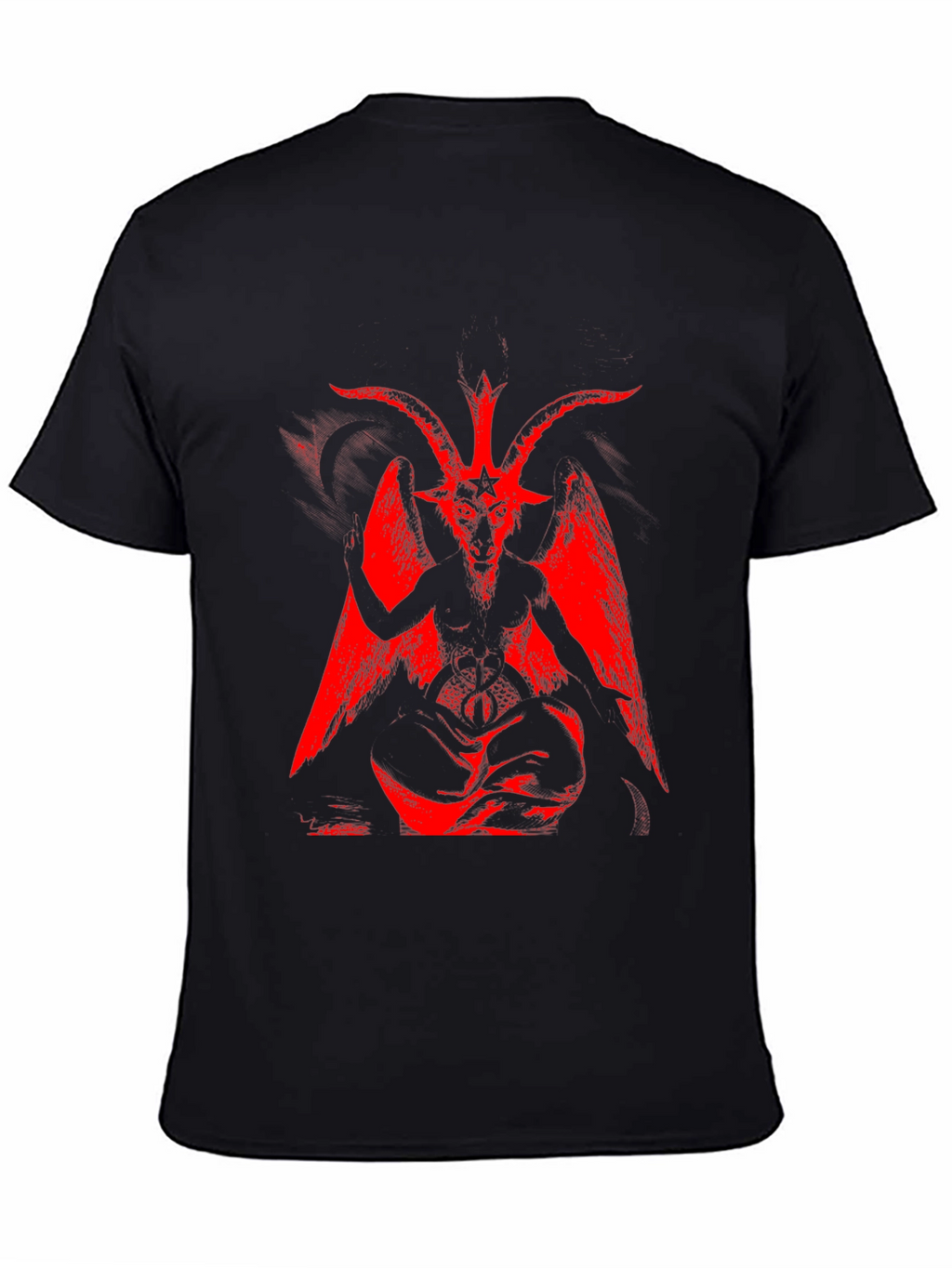Baphomet Graphic Tee - Black Occult Shirt