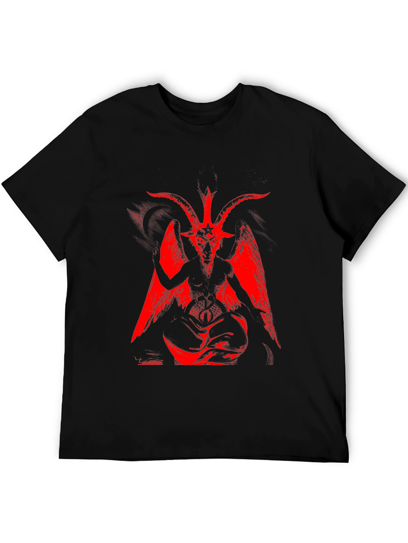 Baphomet Graphic Tee - Black Occult Shirt
