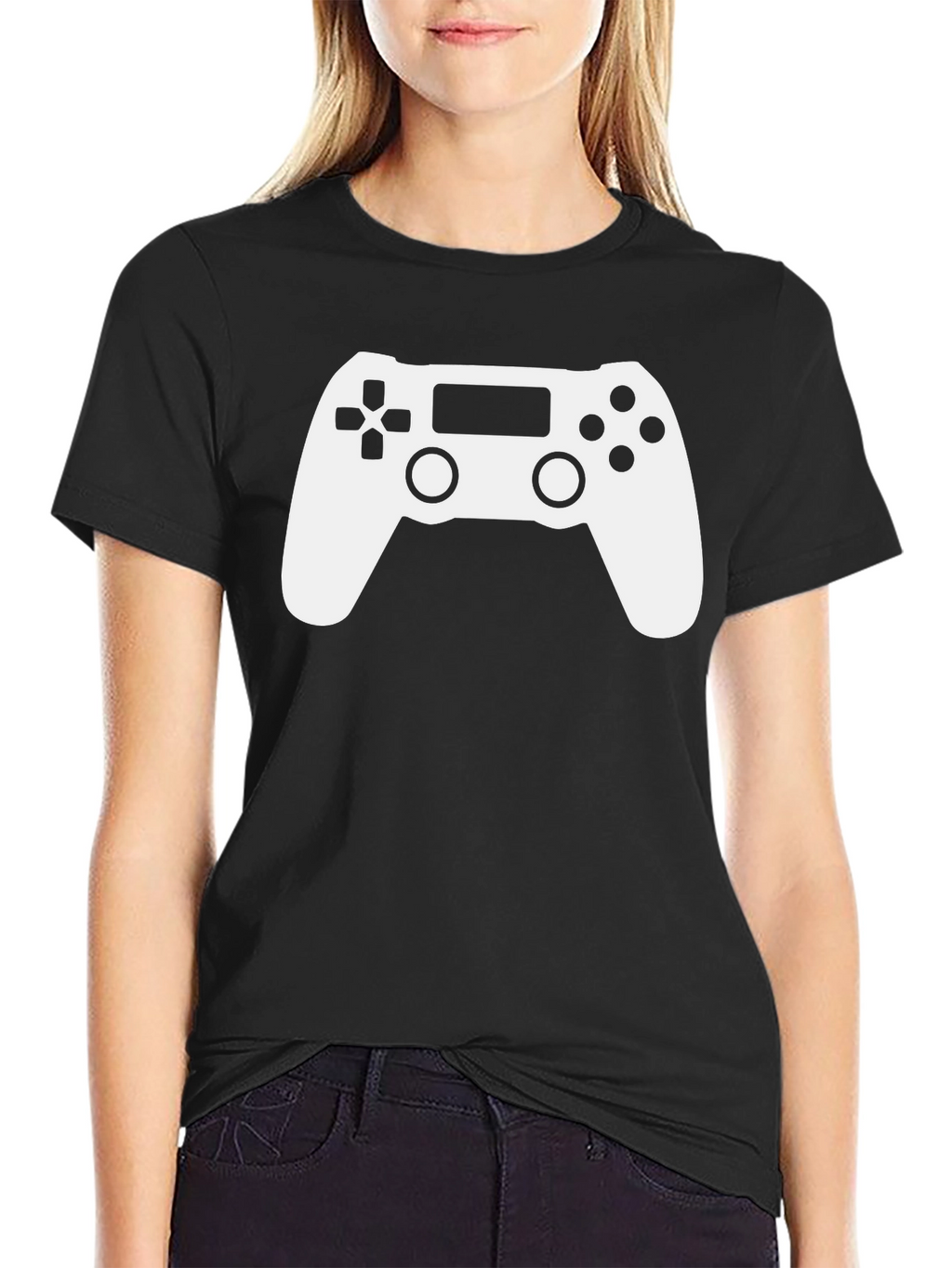Gaming Controller Graphic T-Shirt - Black