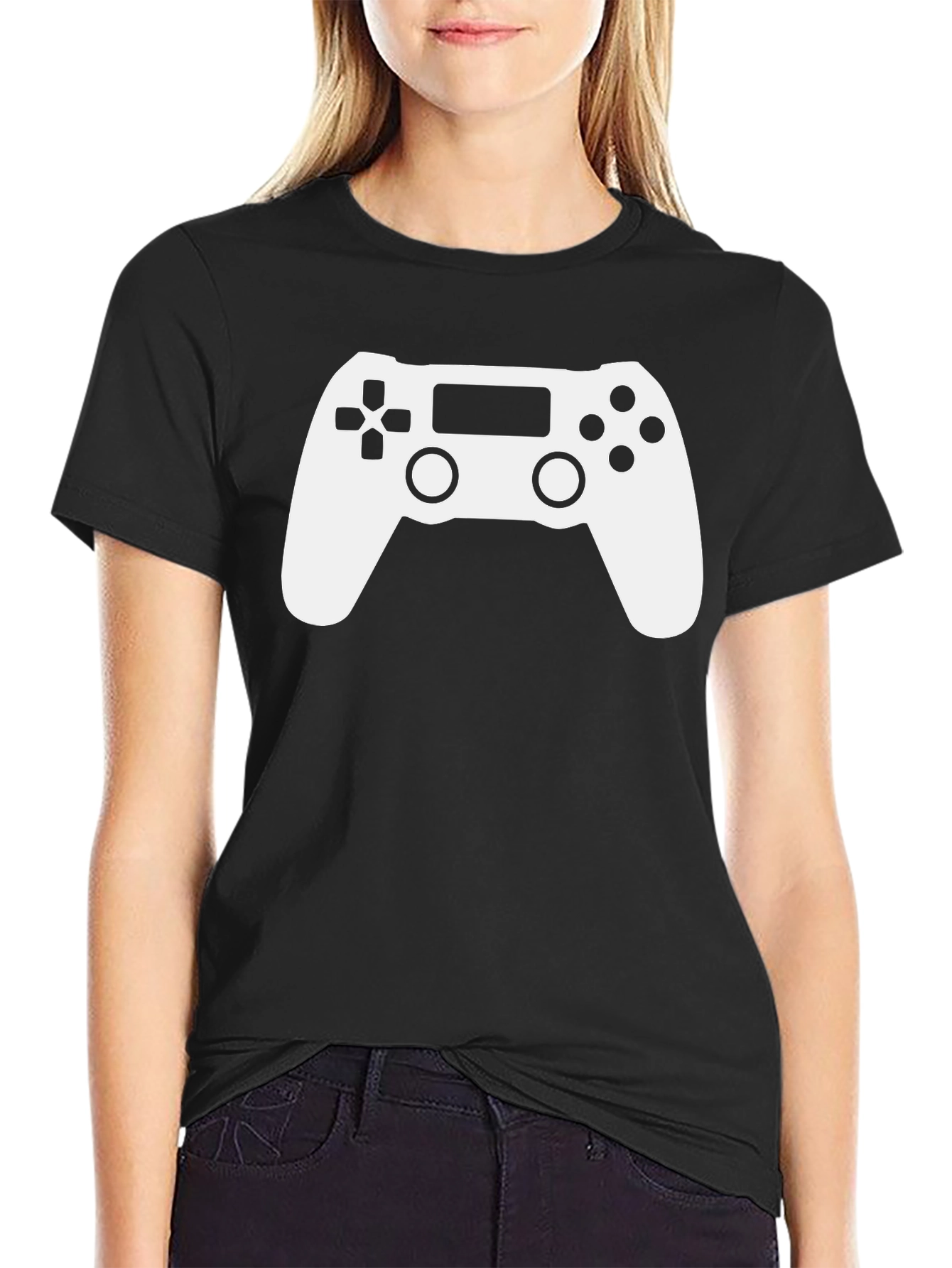 Gaming Controller Graphic T-Shirt - Black