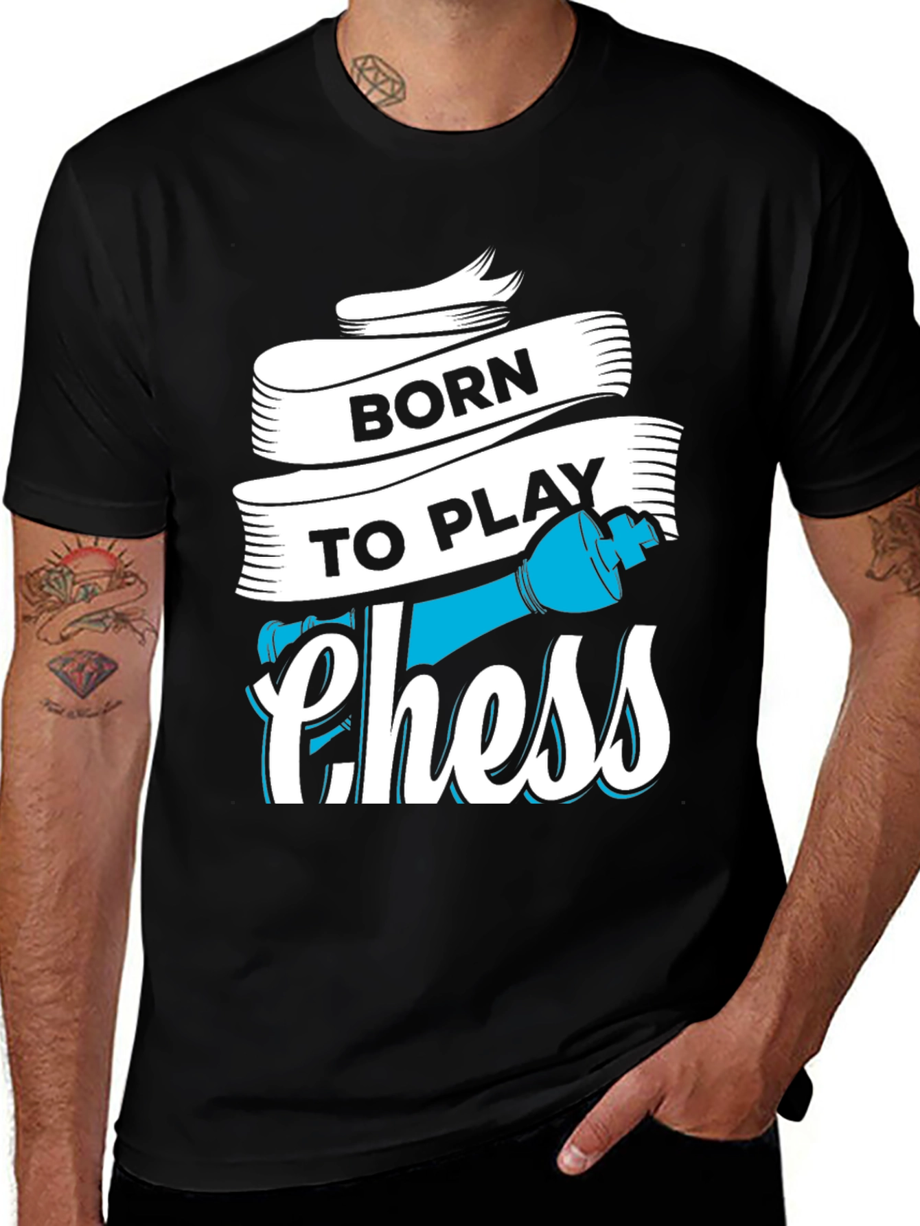 Born To Play Chess T-Shirt - Graphic Tee for Chess Lovers