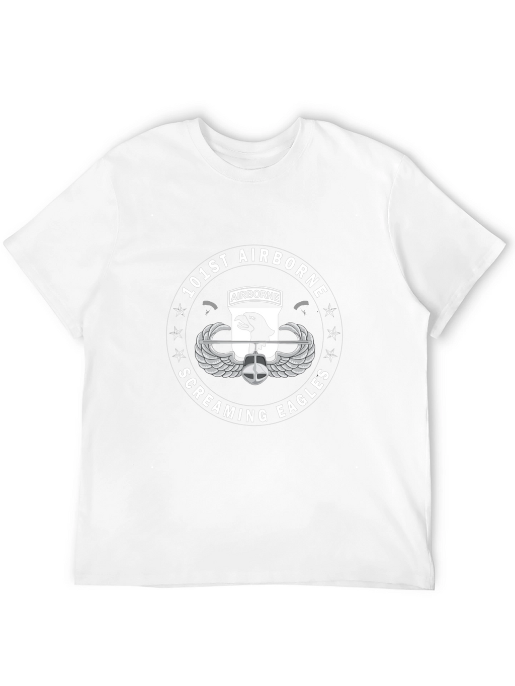 101st Airborne Screaming Eagles Black T-Shirt