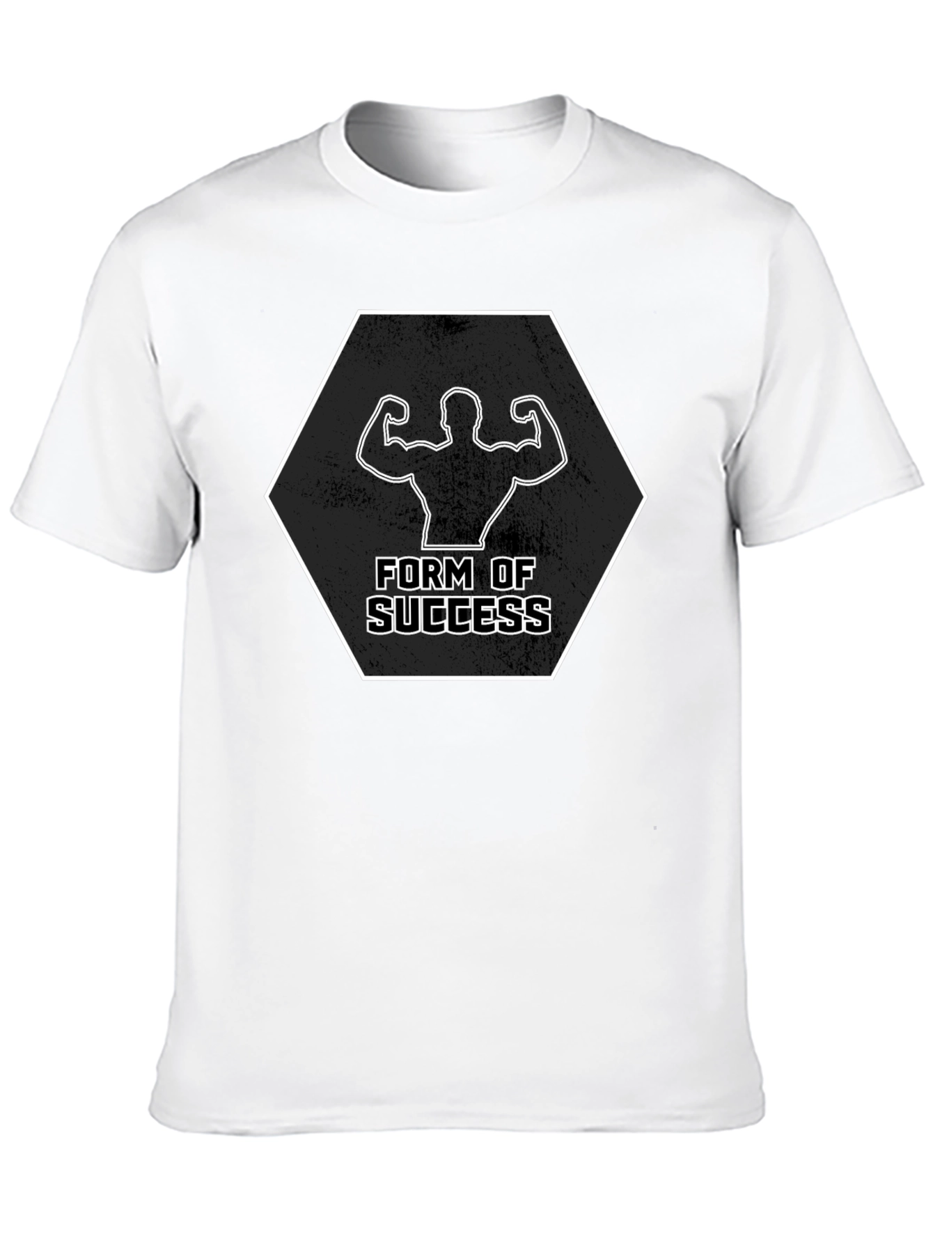 Form of Success Graphic Tee - Black Fitness Shirt