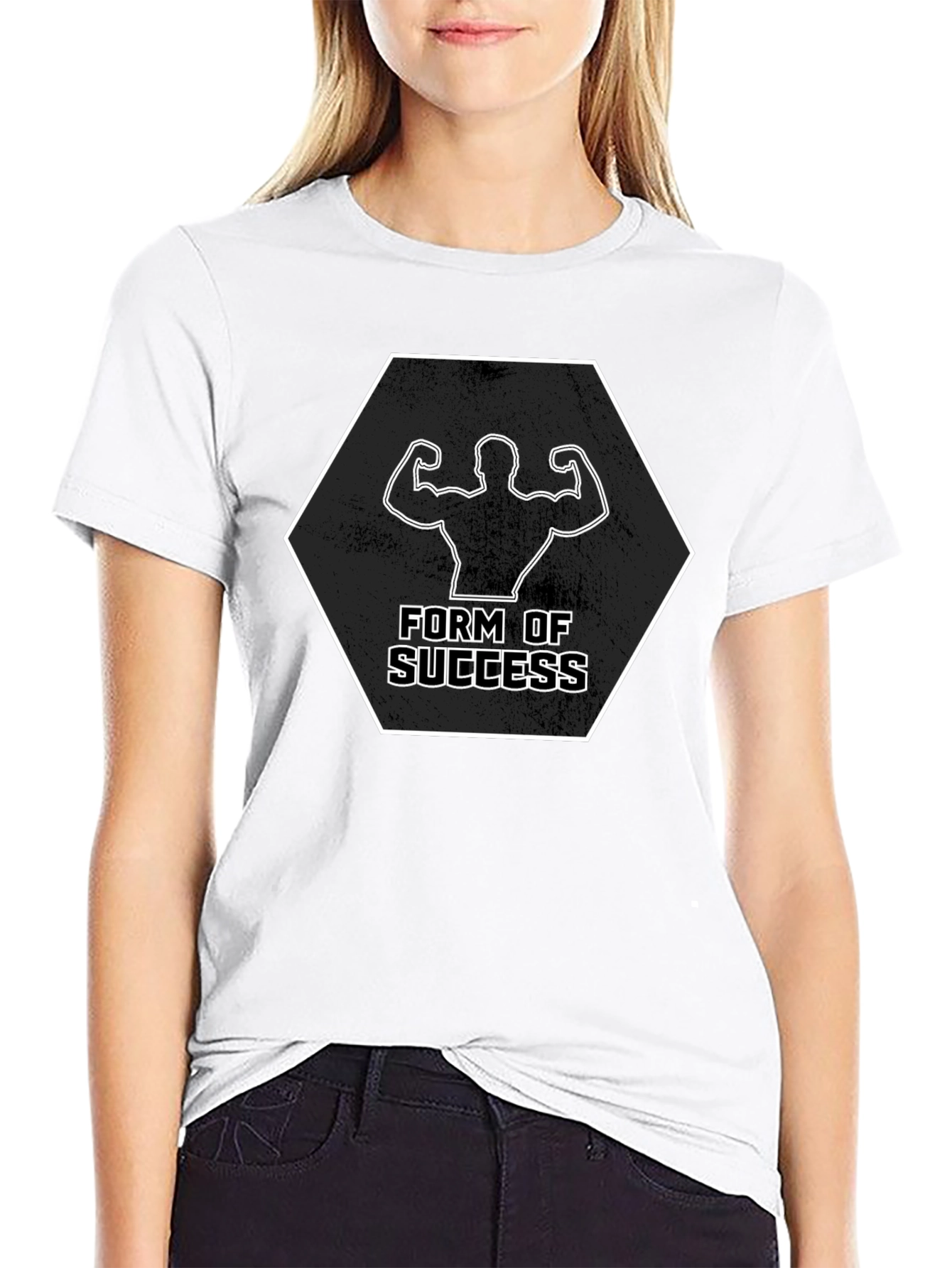 Form of Success Graphic Tee - Black Fitness Shirt