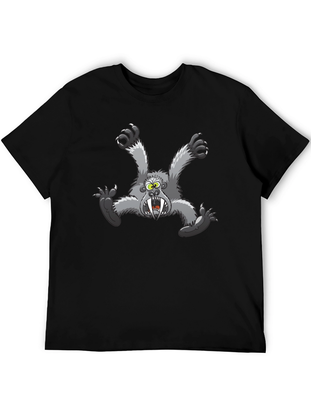 Monster Graphic T-Shirt - Mens Black Tee