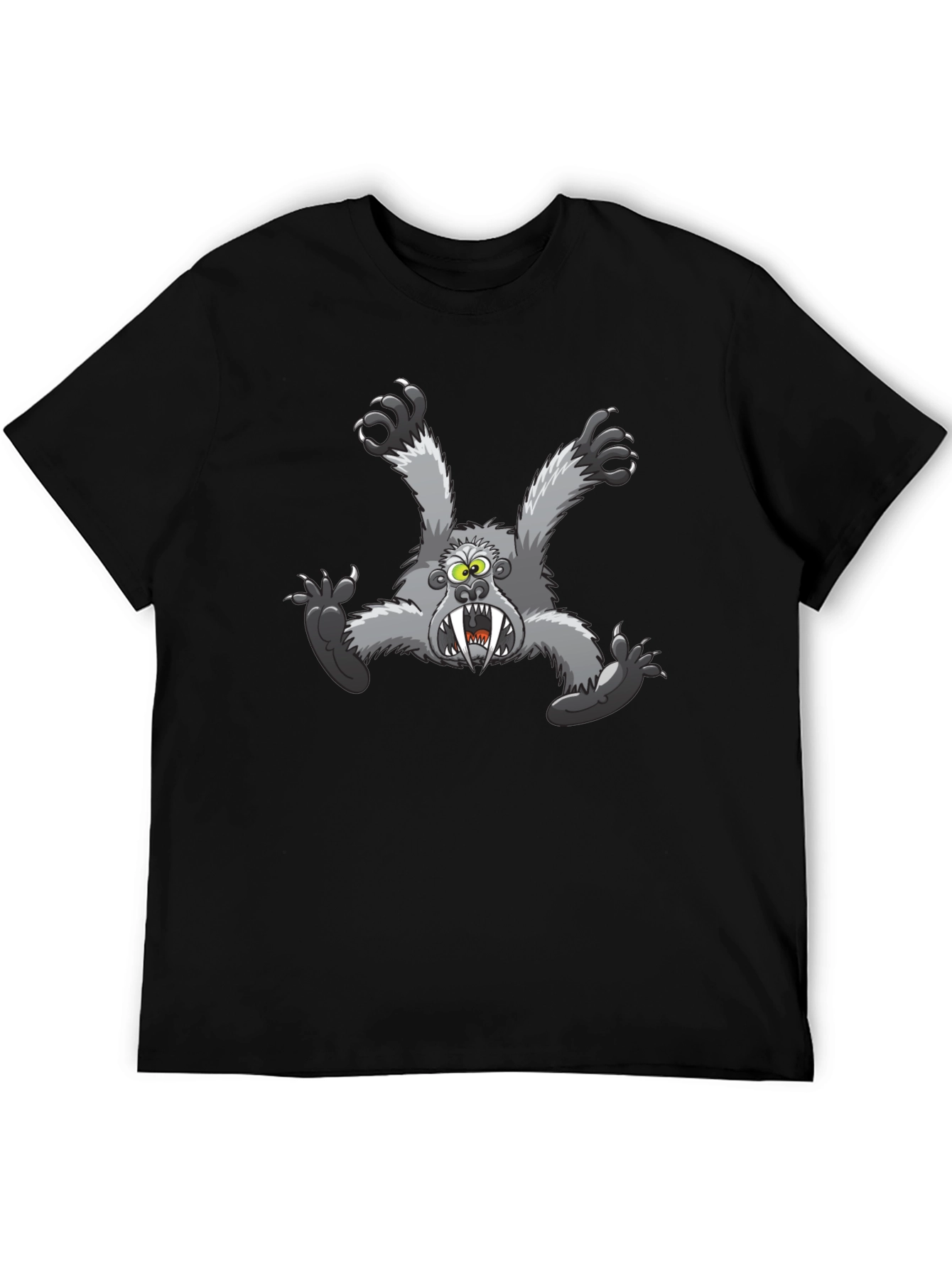 Monster Graphic T-Shirt - Mens Black Tee