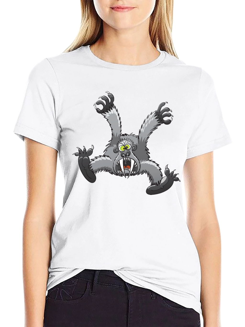 Monster Graphic T-Shirt - Mens Black Tee
