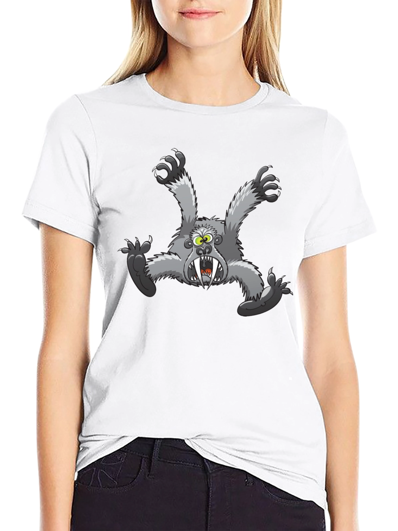 Monster Graphic T-Shirt - Mens Black Tee