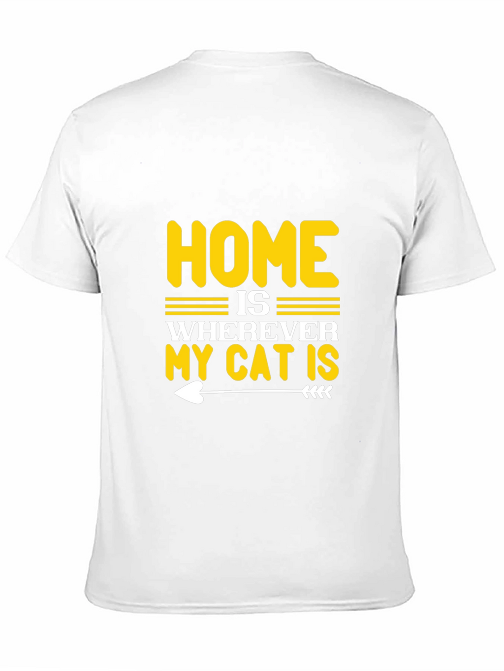 Home is Wherever My Cat is Black T-Shirt
