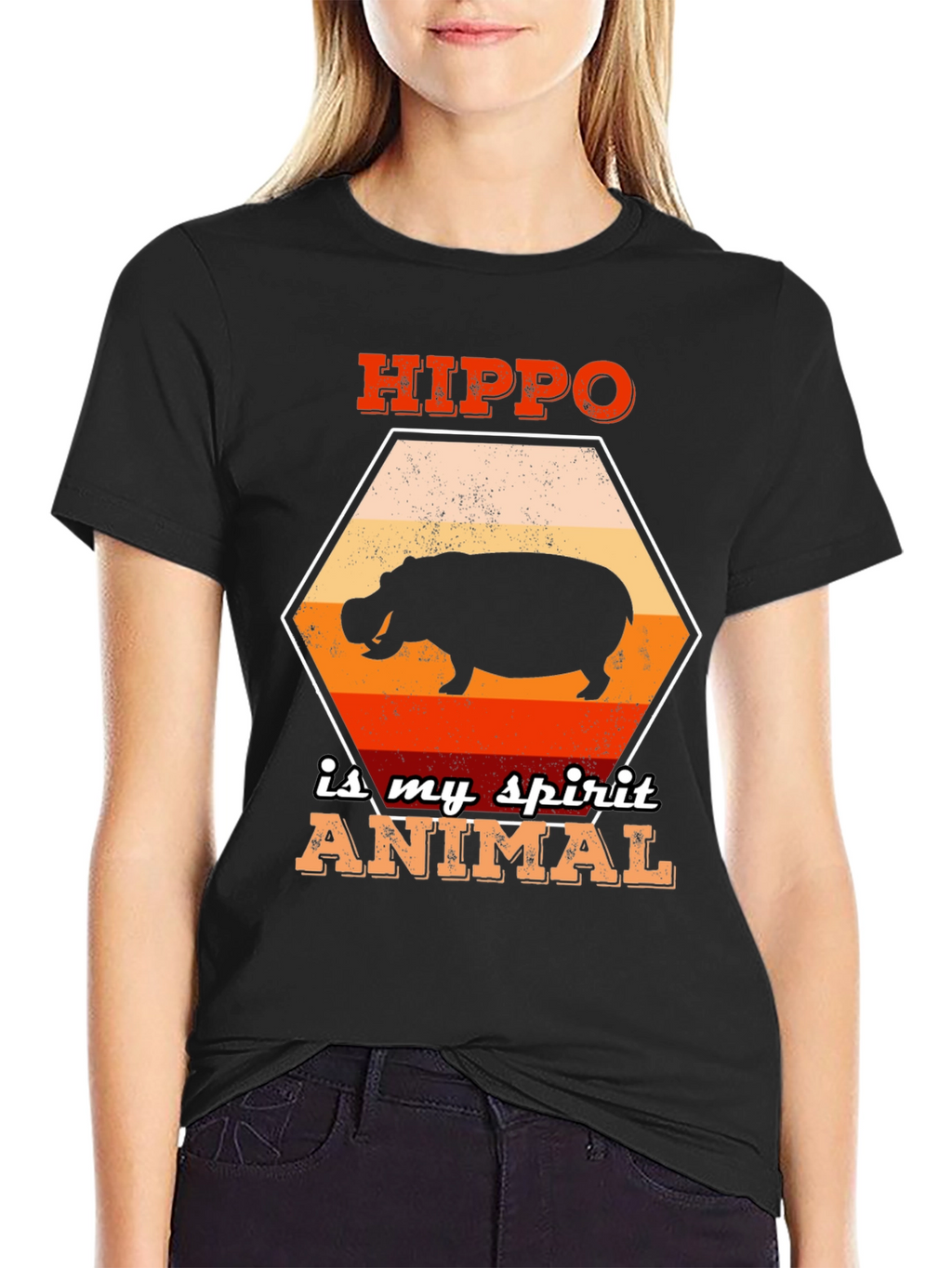 Hippo Spirit Animal Graphic T-Shirt - Unisex