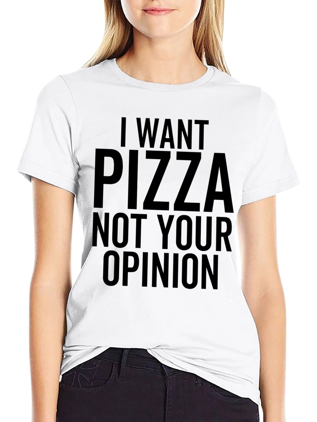 I Want Pizza T-Shirt - Funny Novelty Tee