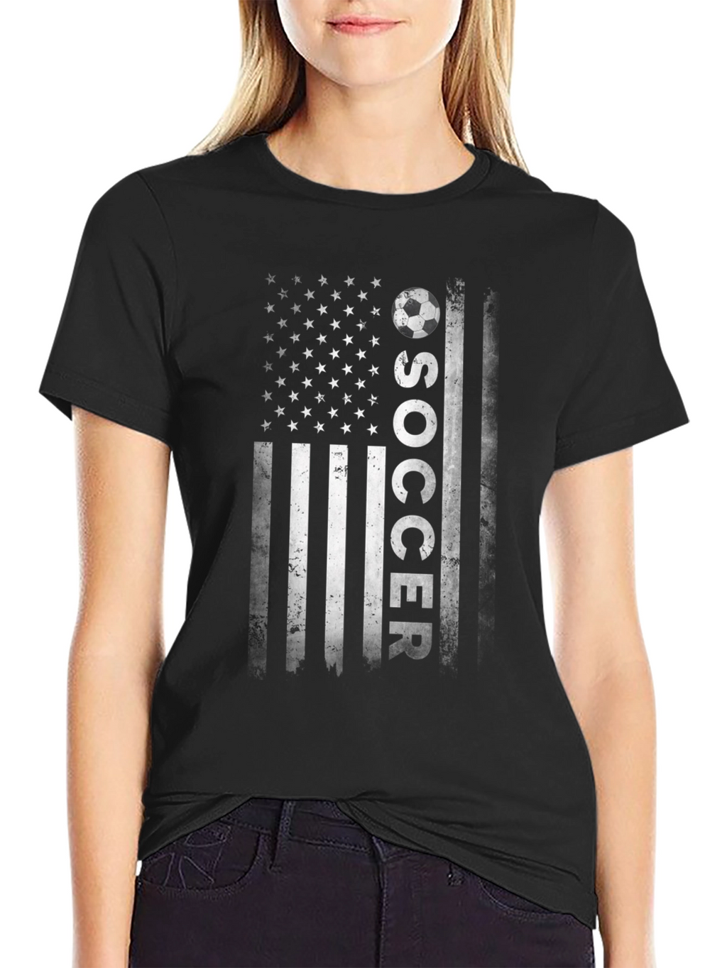 American Flag Soccer T-Shirt