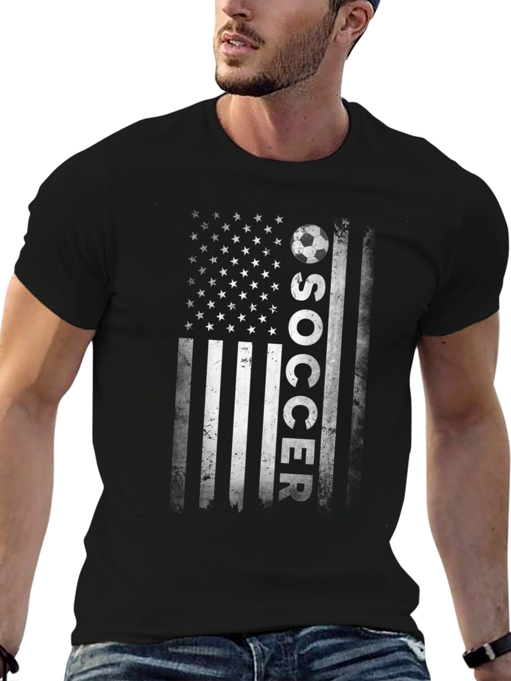 American Flag Soccer T-Shirt