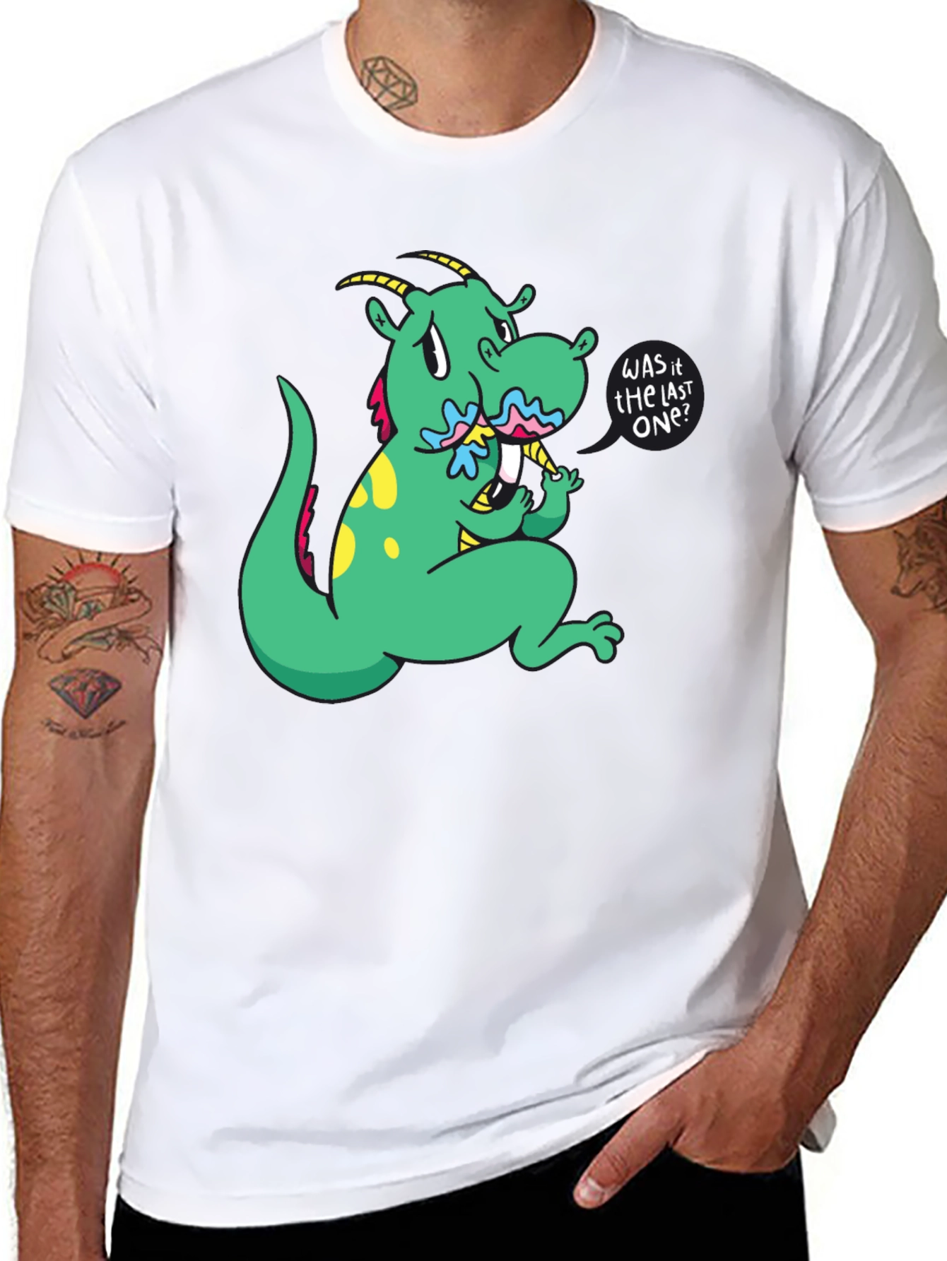 Dragon Cartoon Graphic Tee - Last One?