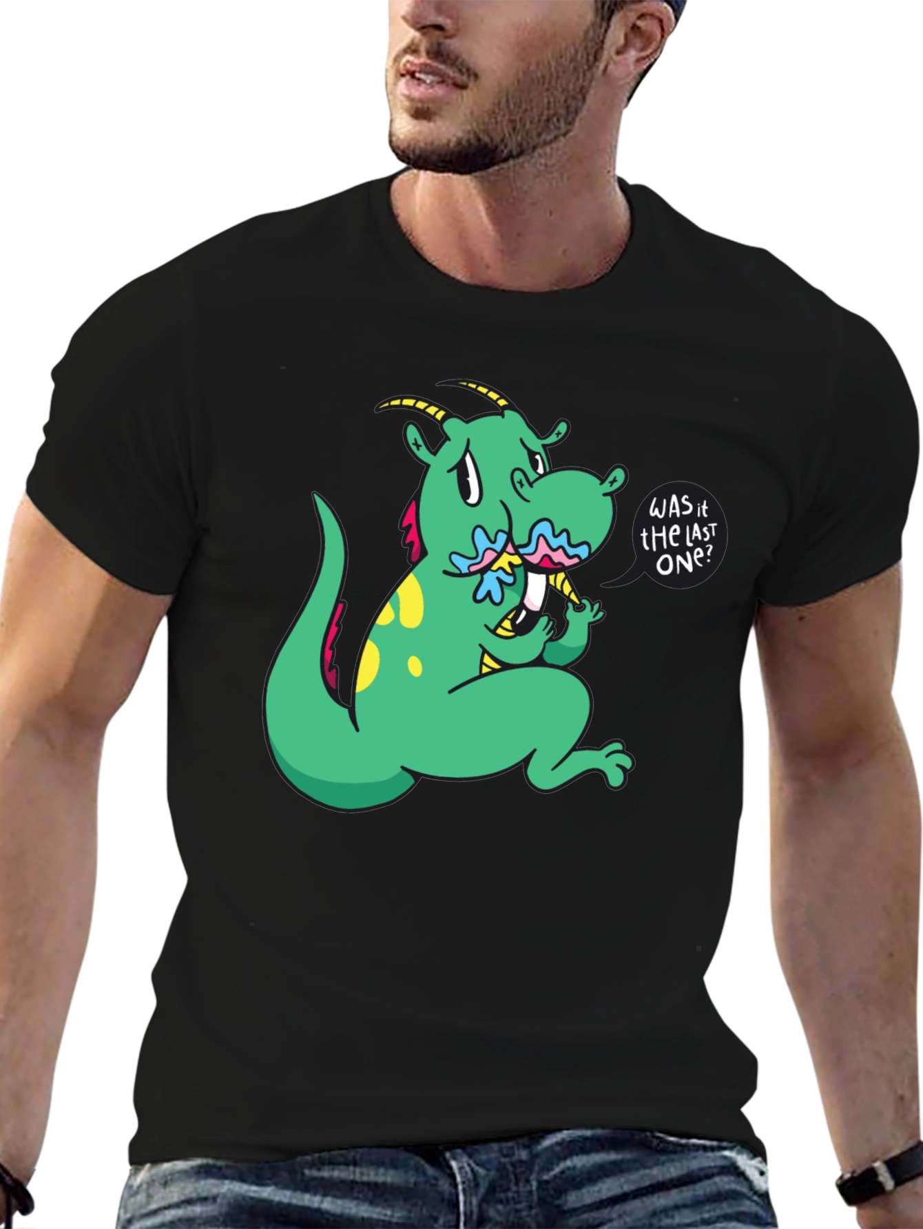 Dragon Cartoon Graphic Tee - Last One?
