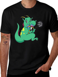 Dragon Cartoon Graphic Tee - Last One?