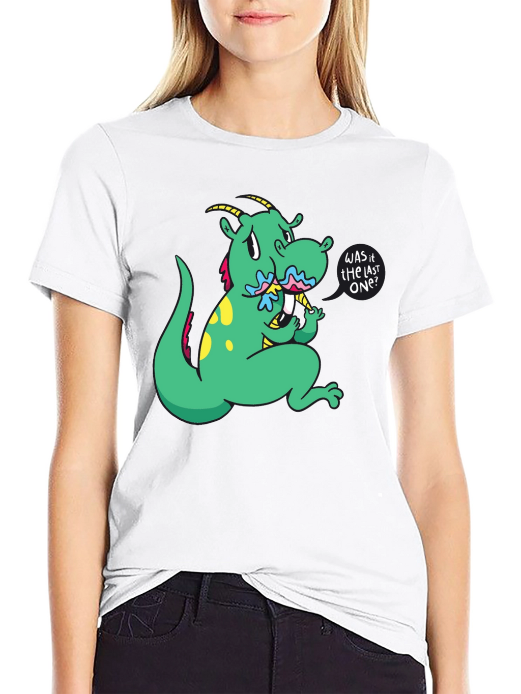 Dragon Cartoon Graphic Tee - Last One?