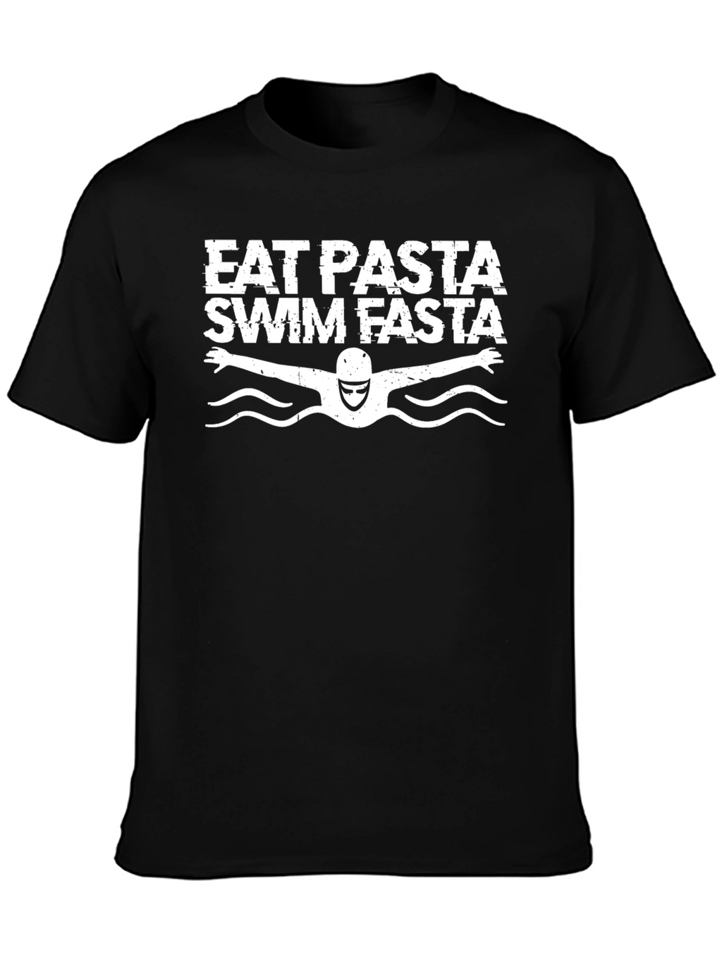 Eat Pasta Swim Fasta T-Shirt Funny Swimmer Tee