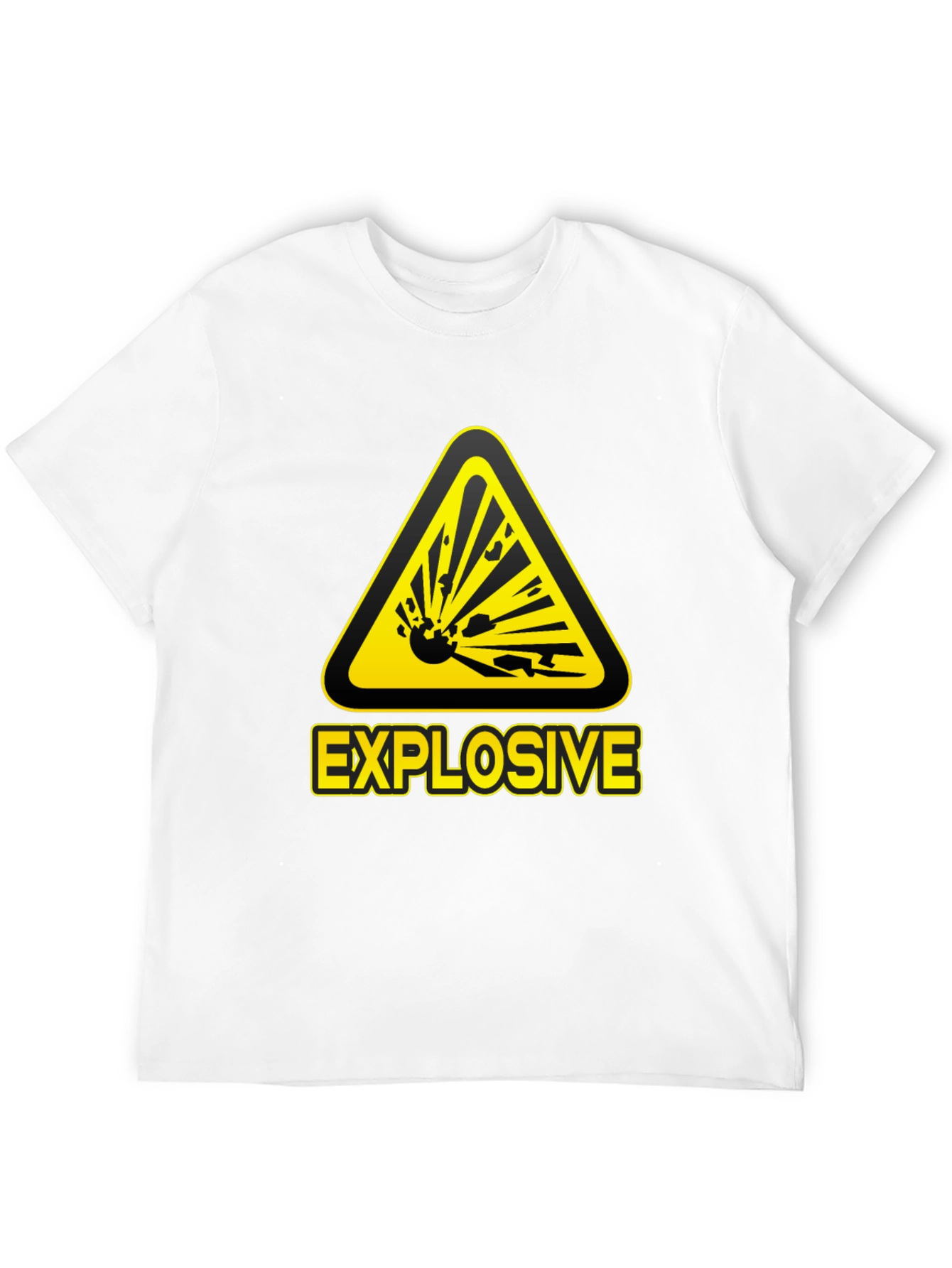 Explosive Warning Black T-Shirt