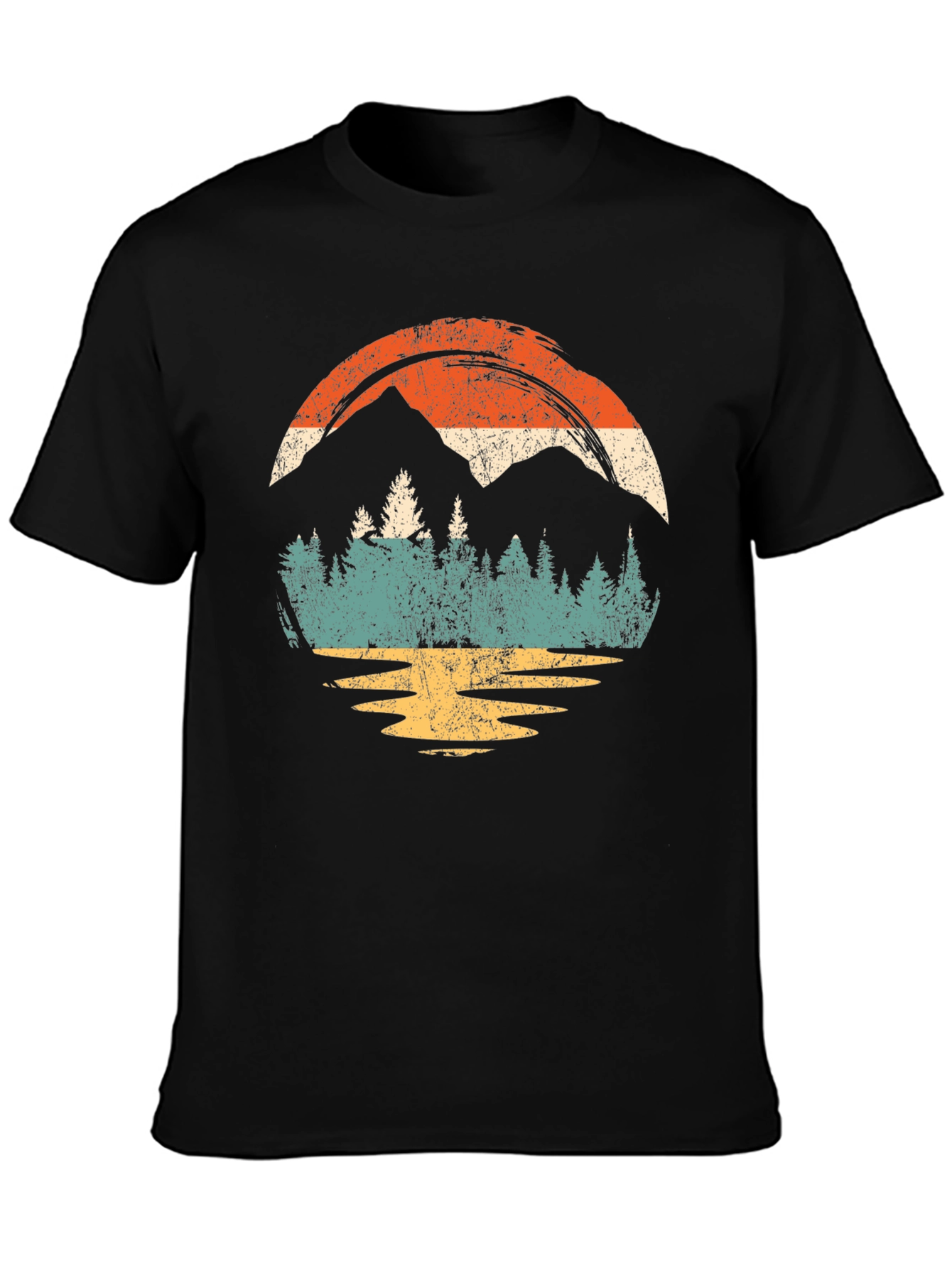 Retro Mountain & Forest Graphic Tee