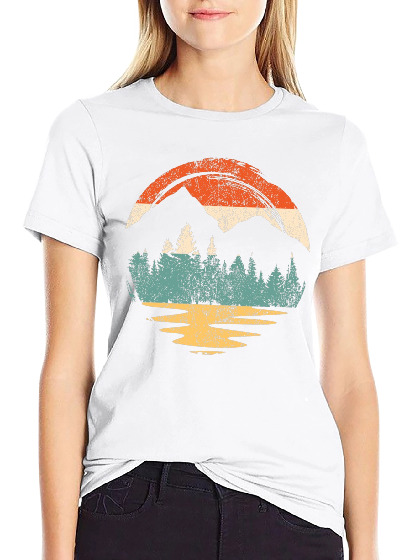 Retro Mountain & Forest Graphic Tee