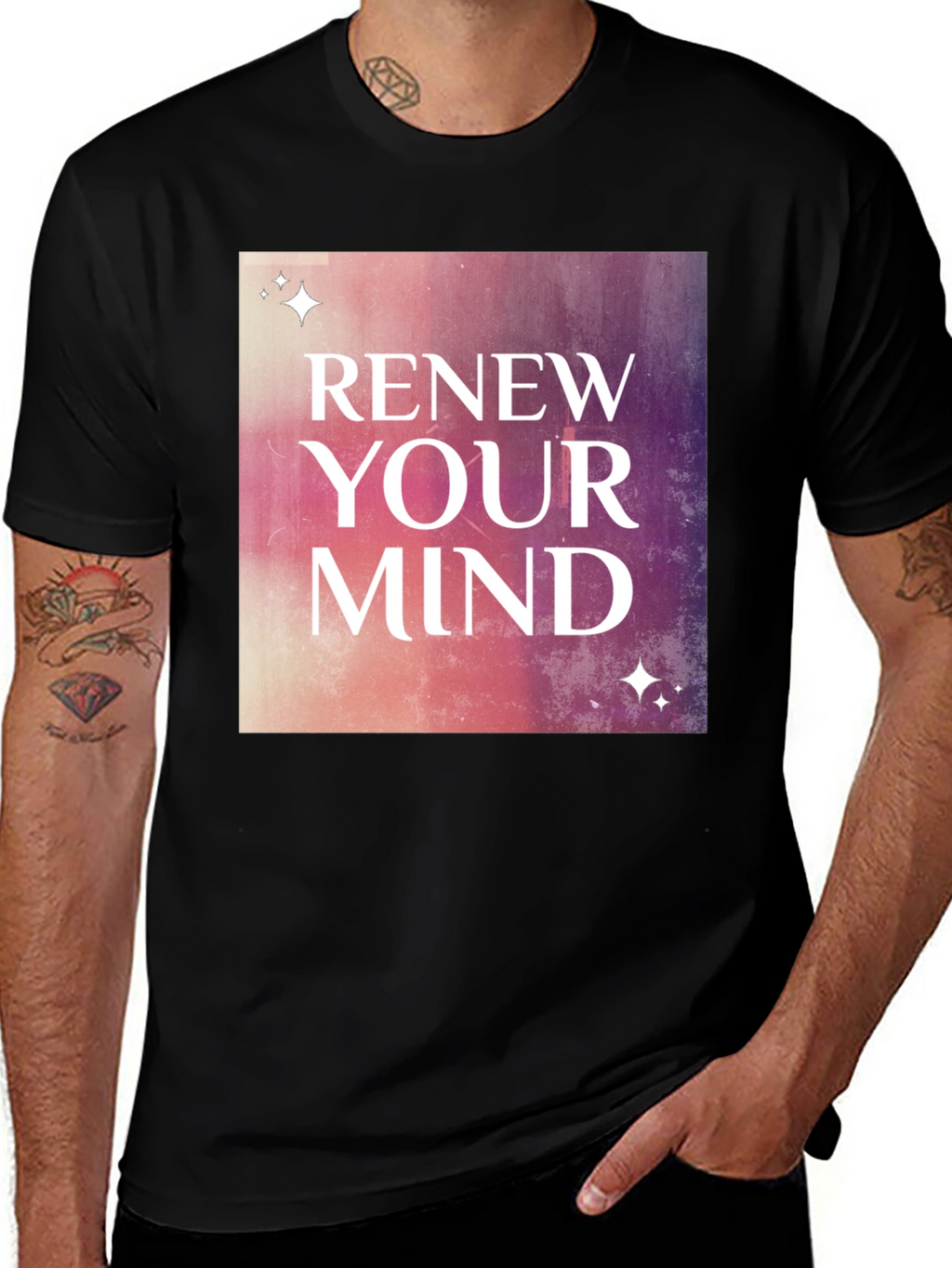 Renew Your Mind Graphic Tee - Stylish Motivational Shirt