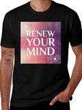 Renew Your Mind Graphic Tee - Stylish Motivational Shirt