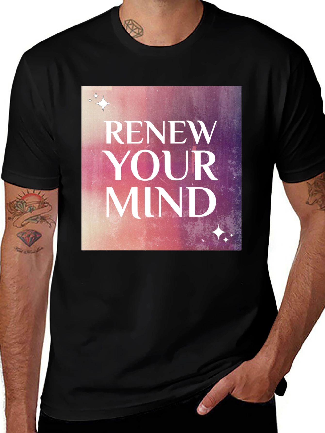 Renew Your Mind Graphic Tee - Stylish Motivational Shirt